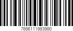 Código de barras (EAN, GTIN, SKU, ISBN): '7896111983980'