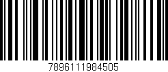 Código de barras (EAN, GTIN, SKU, ISBN): '7896111984505'