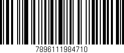 Código de barras (EAN, GTIN, SKU, ISBN): '7896111984710'
