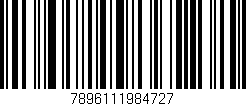 Código de barras (EAN, GTIN, SKU, ISBN): '7896111984727'