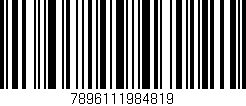 Código de barras (EAN, GTIN, SKU, ISBN): '7896111984819'