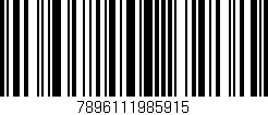 Código de barras (EAN, GTIN, SKU, ISBN): '7896111985915'