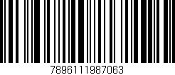Código de barras (EAN, GTIN, SKU, ISBN): '7896111987063'