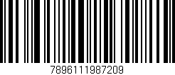 Código de barras (EAN, GTIN, SKU, ISBN): '7896111987209'