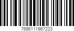 Código de barras (EAN, GTIN, SKU, ISBN): '7896111987223'