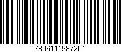 Código de barras (EAN, GTIN, SKU, ISBN): '7896111987261'