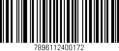 Código de barras (EAN, GTIN, SKU, ISBN): '7896112400172'