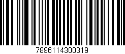 Código de barras (EAN, GTIN, SKU, ISBN): '7896114300319'