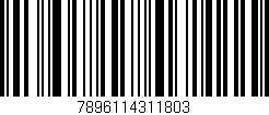 Código de barras (EAN, GTIN, SKU, ISBN): '7896114311803'