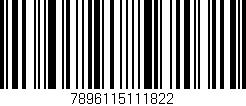 Código de barras (EAN, GTIN, SKU, ISBN): '7896115111822'