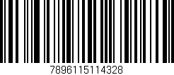 Código de barras (EAN, GTIN, SKU, ISBN): '7896115114328'