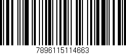 Código de barras (EAN, GTIN, SKU, ISBN): '7896115114663'