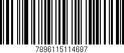 Código de barras (EAN, GTIN, SKU, ISBN): '7896115114687'