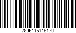 Código de barras (EAN, GTIN, SKU, ISBN): '7896115116179'