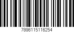 Código de barras (EAN, GTIN, SKU, ISBN): '7896115116254'