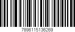 Código de barras (EAN, GTIN, SKU, ISBN): '7896115136269'
