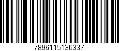 Código de barras (EAN, GTIN, SKU, ISBN): '7896115136337'