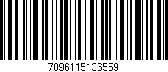 Código de barras (EAN, GTIN, SKU, ISBN): '7896115136559'