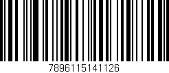 Código de barras (EAN, GTIN, SKU, ISBN): '7896115141126'