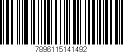 Código de barras (EAN, GTIN, SKU, ISBN): '7896115141492'