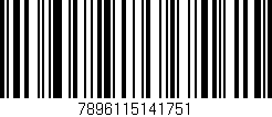 Código de barras (EAN, GTIN, SKU, ISBN): '7896115141751'