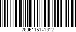 Código de barras (EAN, GTIN, SKU, ISBN): '7896115141812'