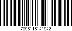 Código de barras (EAN, GTIN, SKU, ISBN): '7896115141942'
