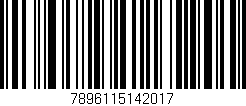 Código de barras (EAN, GTIN, SKU, ISBN): '7896115142017'