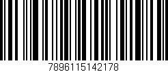 Código de barras (EAN, GTIN, SKU, ISBN): '7896115142178'