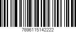 Código de barras (EAN, GTIN, SKU, ISBN): '7896115142222'