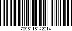 Código de barras (EAN, GTIN, SKU, ISBN): '7896115142314'