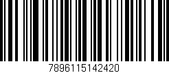 Código de barras (EAN, GTIN, SKU, ISBN): '7896115142420'
