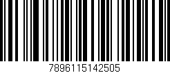 Código de barras (EAN, GTIN, SKU, ISBN): '7896115142505'
