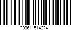 Código de barras (EAN, GTIN, SKU, ISBN): '7896115142741'