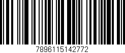 Código de barras (EAN, GTIN, SKU, ISBN): '7896115142772'