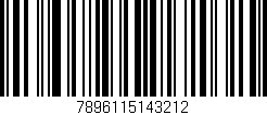 Código de barras (EAN, GTIN, SKU, ISBN): '7896115143212'