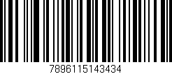 Código de barras (EAN, GTIN, SKU, ISBN): '7896115143434'