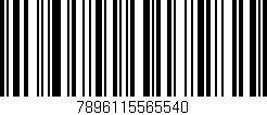 Código de barras (EAN, GTIN, SKU, ISBN): '7896115565540'