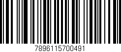 Código de barras (EAN, GTIN, SKU, ISBN): '7896115700491'