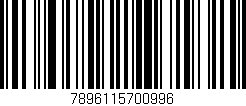 Código de barras (EAN, GTIN, SKU, ISBN): '7896115700996'