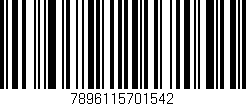 Código de barras (EAN, GTIN, SKU, ISBN): '7896115701542'