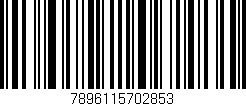 Código de barras (EAN, GTIN, SKU, ISBN): '7896115702853'