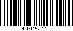 Código de barras (EAN, GTIN, SKU, ISBN): '7896115703133'