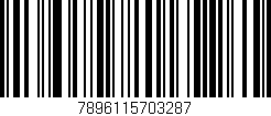 Código de barras (EAN, GTIN, SKU, ISBN): '7896115703287'