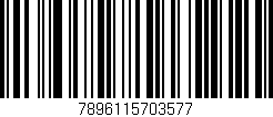 Código de barras (EAN, GTIN, SKU, ISBN): '7896115703577'