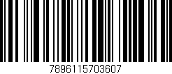 Código de barras (EAN, GTIN, SKU, ISBN): '7896115703607'