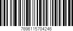 Código de barras (EAN, GTIN, SKU, ISBN): '7896115704246'