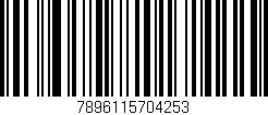 Código de barras (EAN, GTIN, SKU, ISBN): '7896115704253'