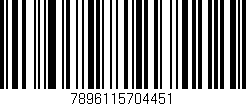 Código de barras (EAN, GTIN, SKU, ISBN): '7896115704451'
