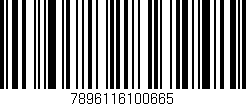 Código de barras (EAN, GTIN, SKU, ISBN): '7896116100665'